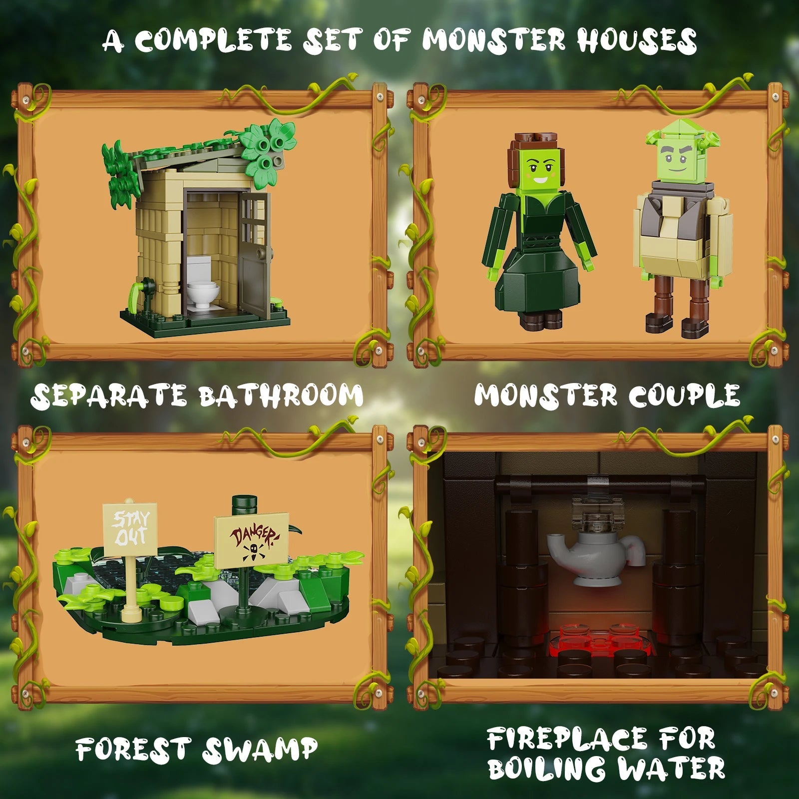 Swampy Treehouse Building Block Set - Fun Toy for Kids and Adults - silverfoxgoods
